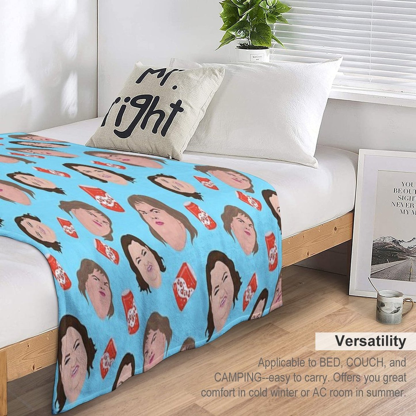 1000lb Sisters - Repeat Print - Sodies - Slaton Sisters - Amy Tammy Quick-dry Throw Blanket