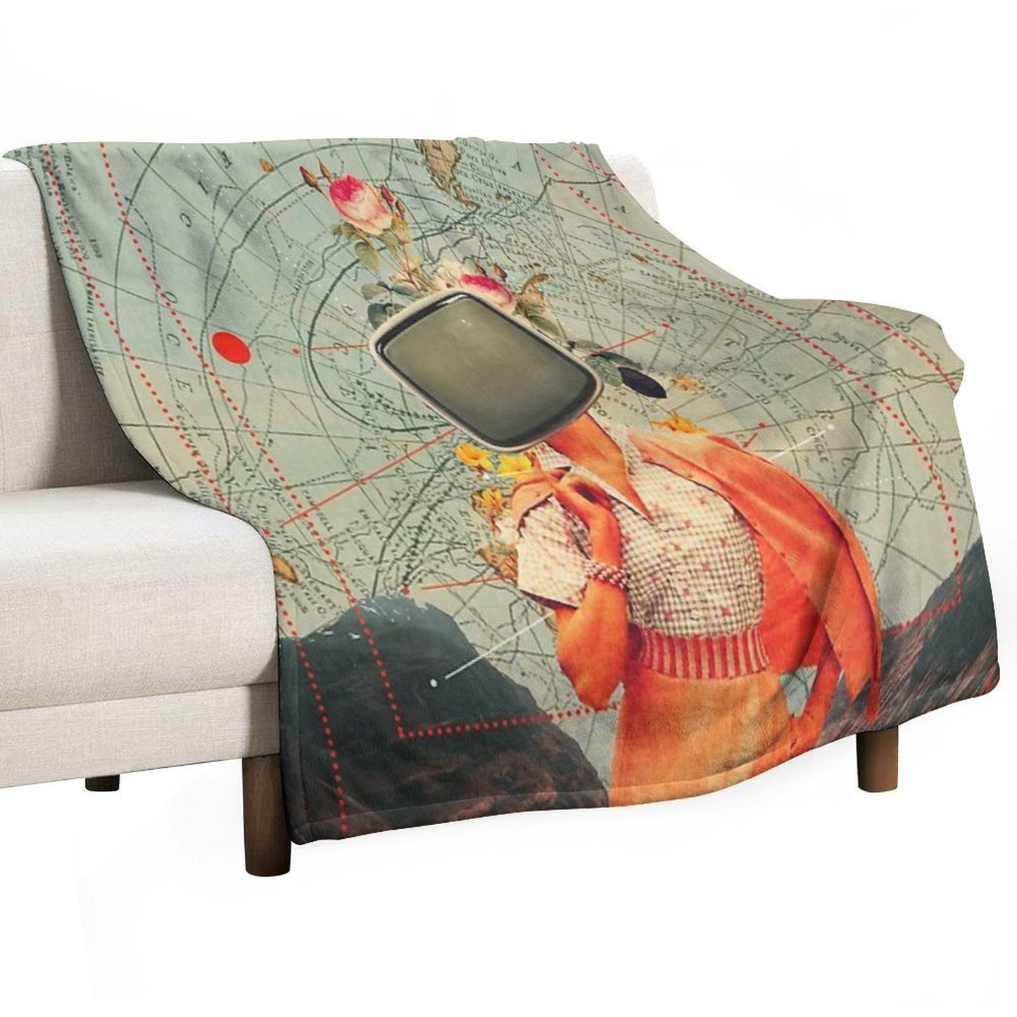 Antarctic Broadcast Wrinkle-free Throw Blanket