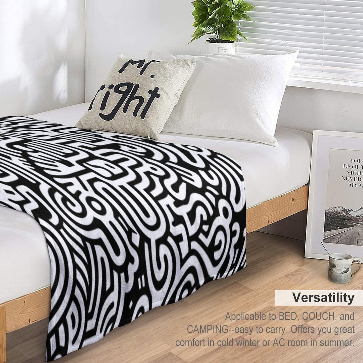 Pop Art Abstract Multi-functional Throw Blanket