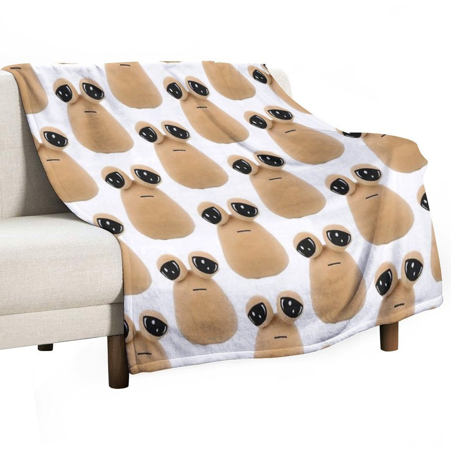 Pou Plush Lightweight Throw Blanket