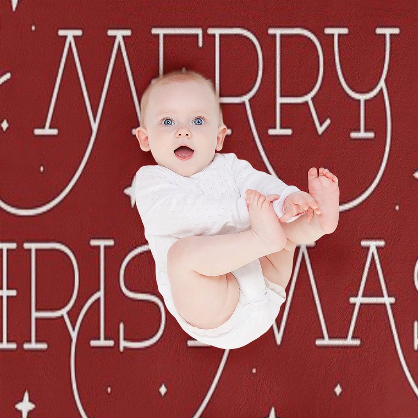 Merry Christmas Easy Care Throw Blanket