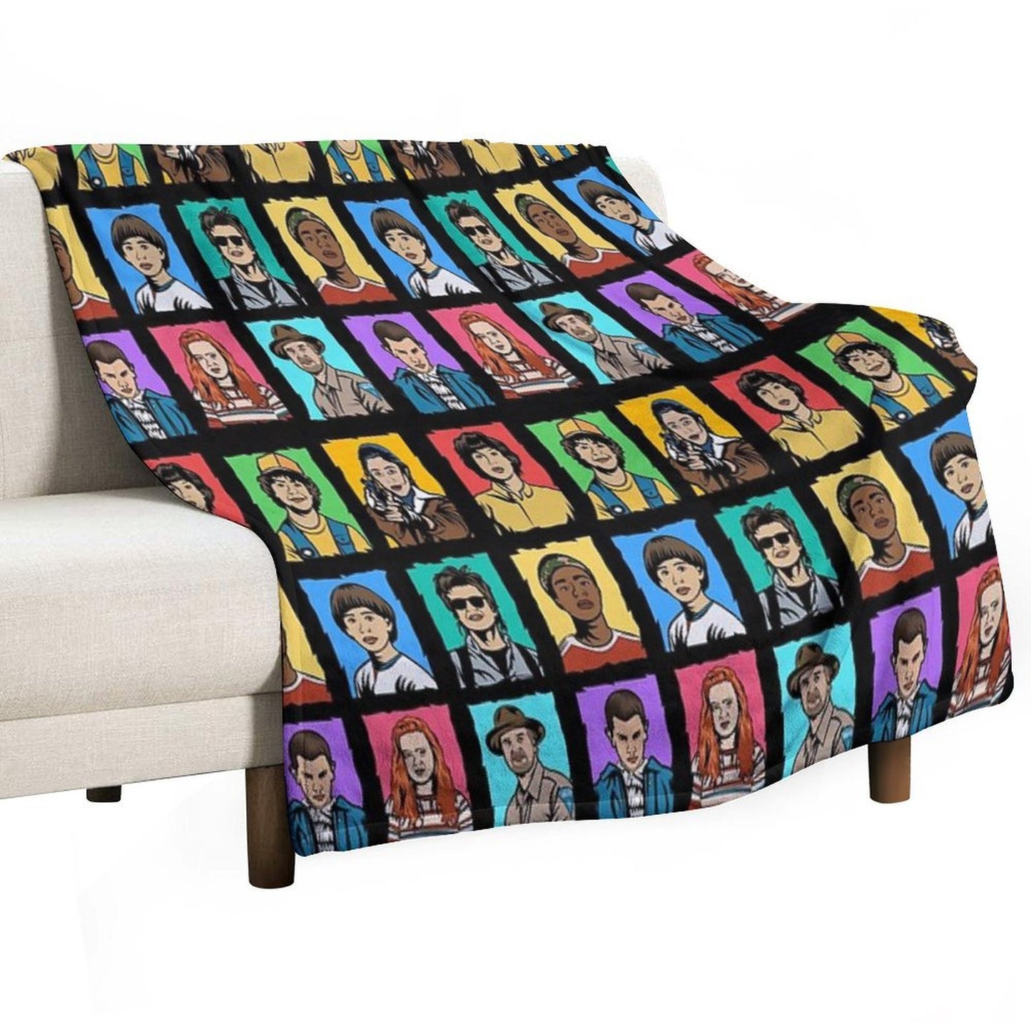 Stranger Things Art Comfort Throw Blanket