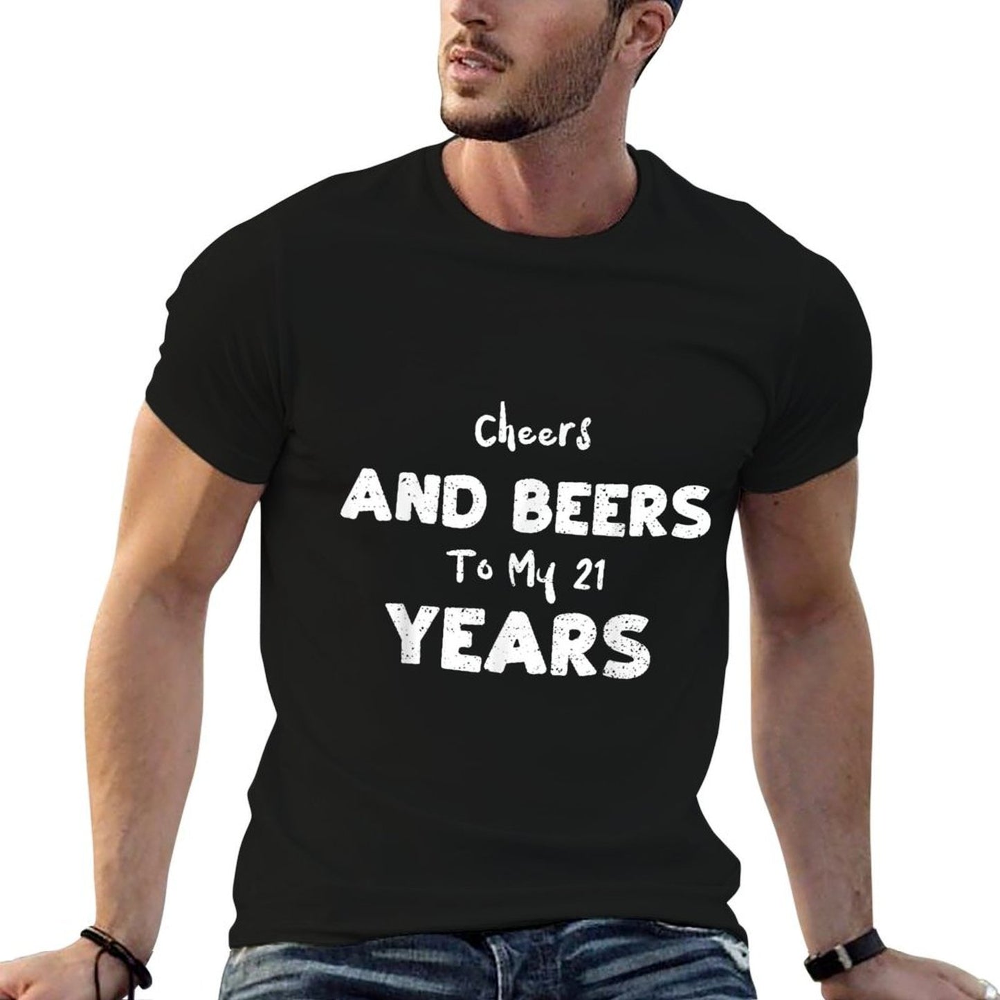 Beer Cheers And Beers To My 21 Years - 21st Birthday Stretchy T-Shirt