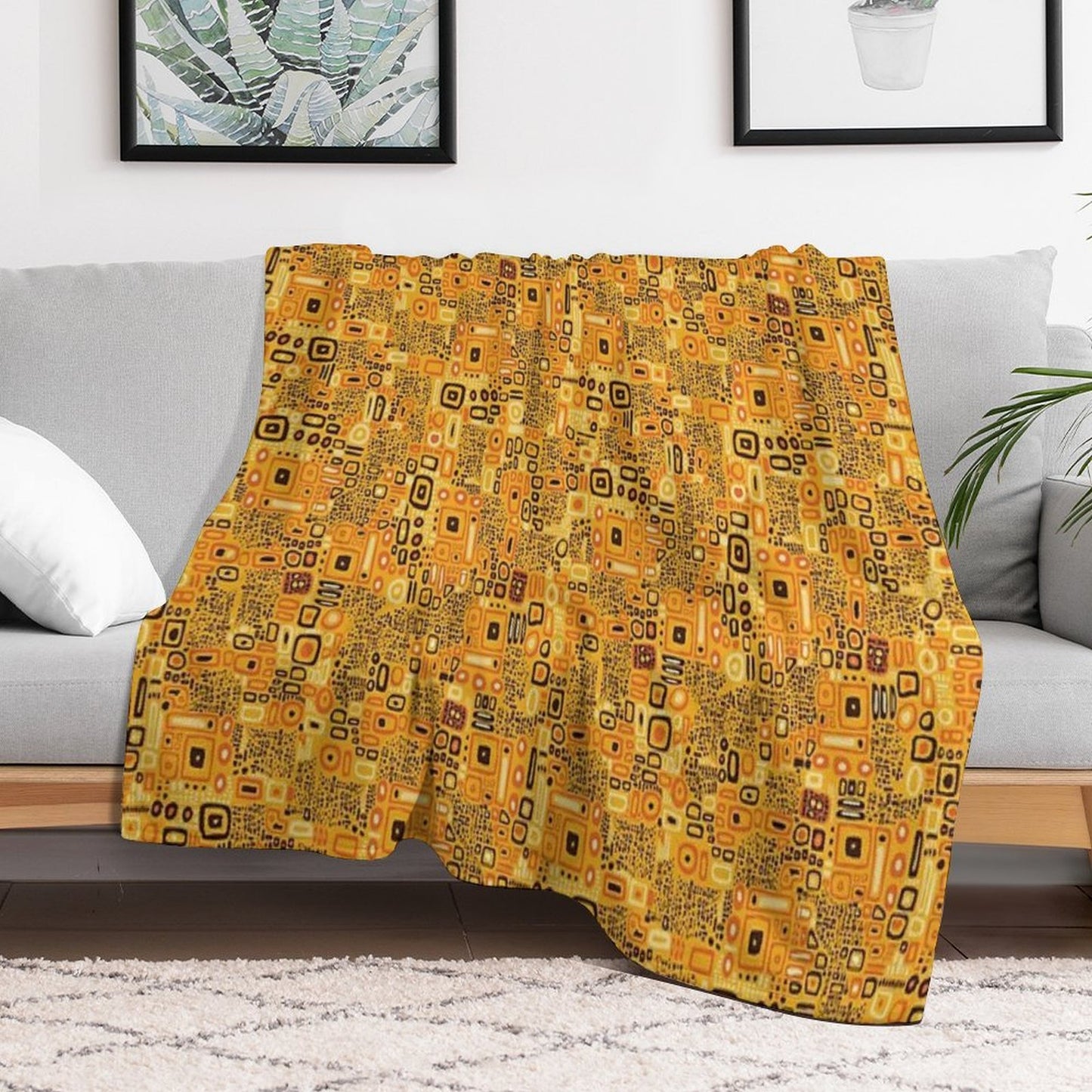 Klimt Pattern Anti-pilling Throw Blanket