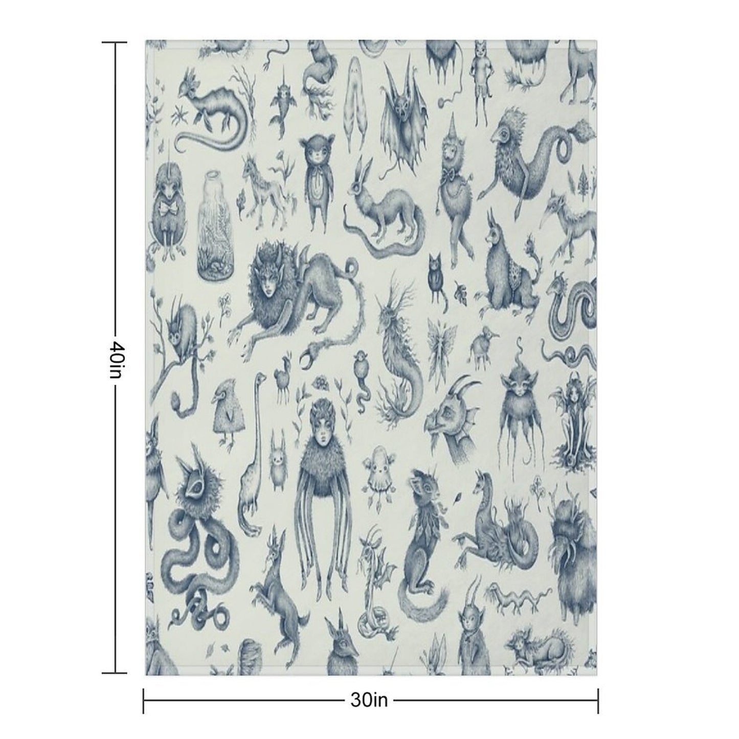 Beings And Creatures Travel-friendly Throw Blanket