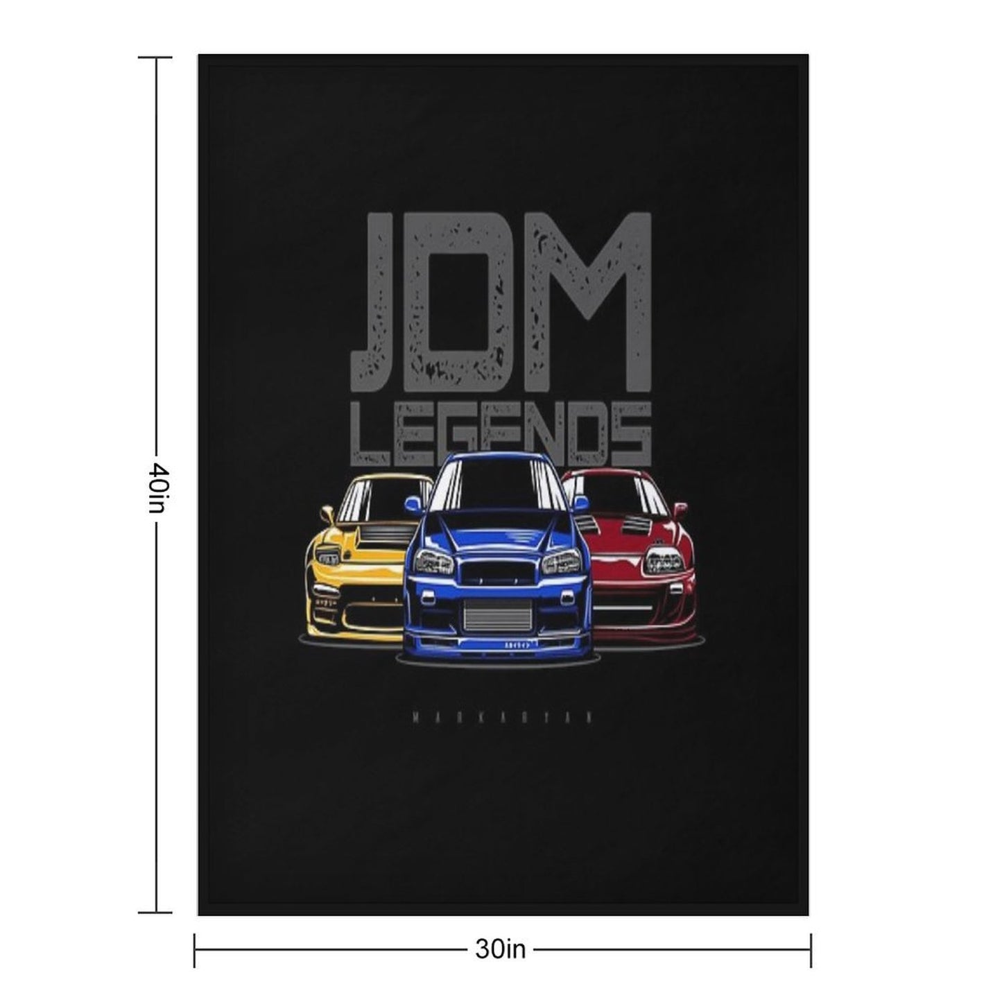 JDM Legend Travel-friendly Throw Blanket