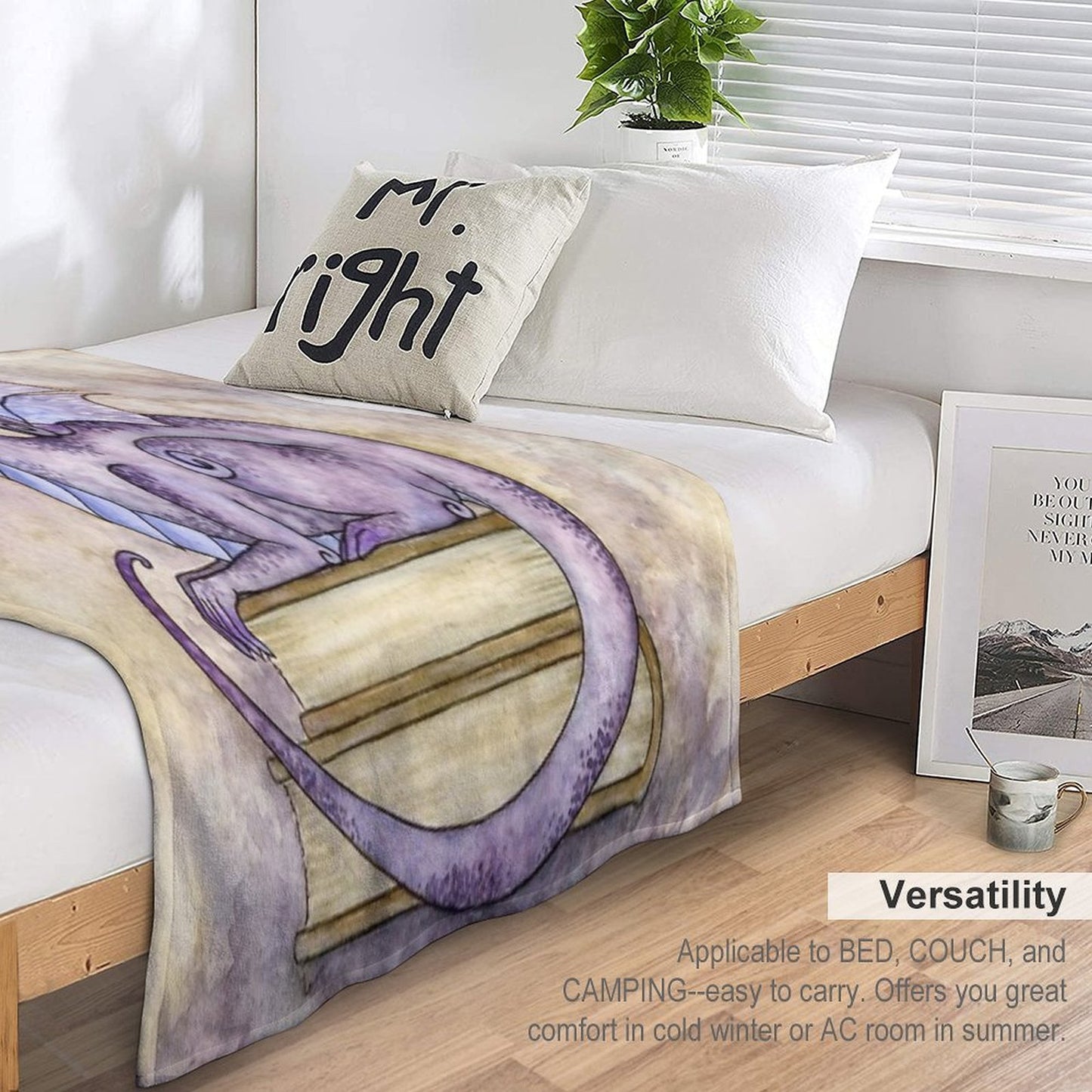 Story Time Travel-friendly Throw Blanket