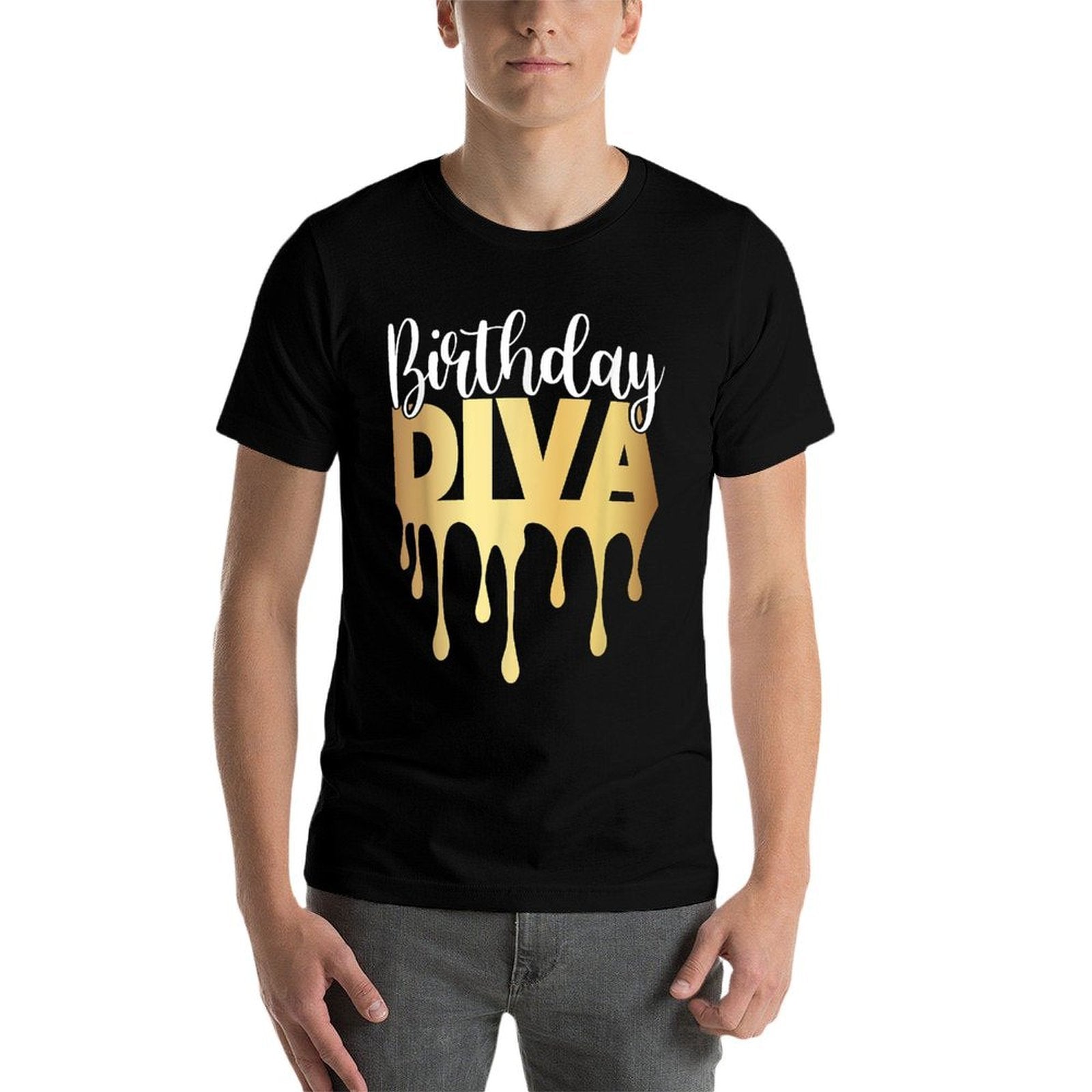 Outstading Gifts for Melanin Birthday Diva - Womens Black - Small  Odor-resistant T-Shirt