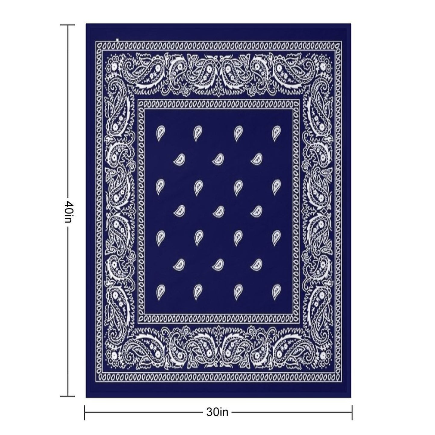 Bandana Blue Quick-dry Throw Blanket