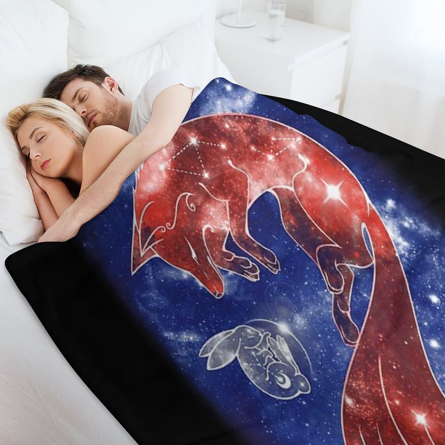 Sleeping Moon Premium Throw Blanket
