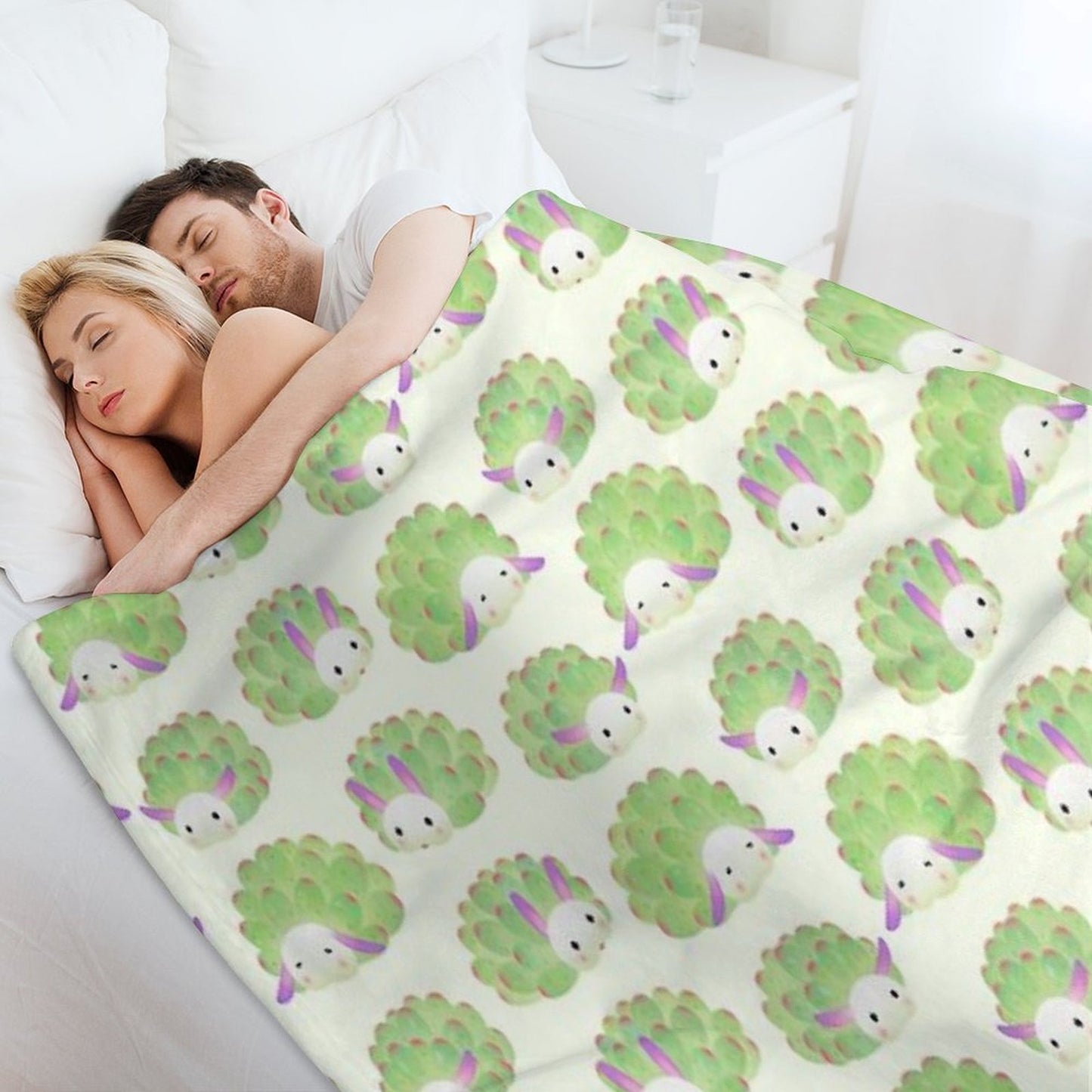 Sea Sheep Plush Throw Blanket