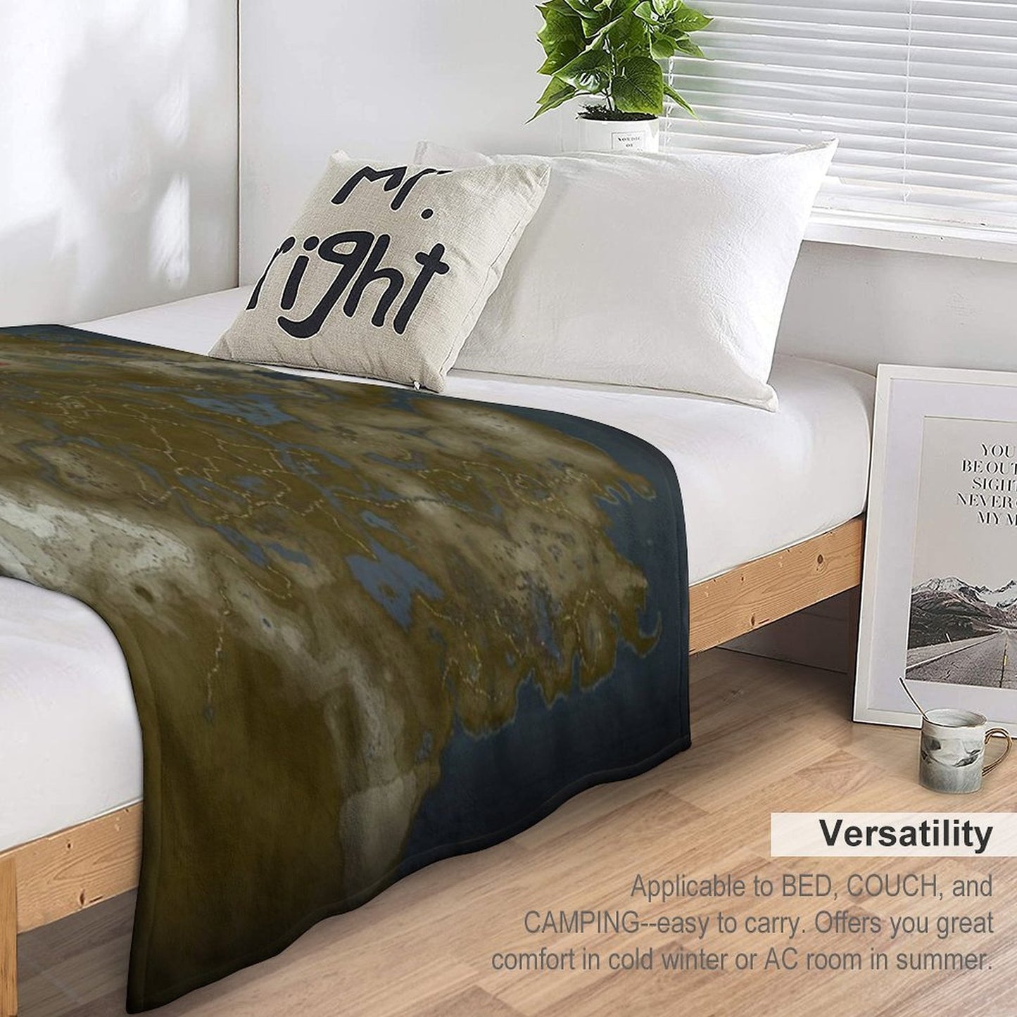 LoZ BOTW Map Shrink-resistant Throw Blanket