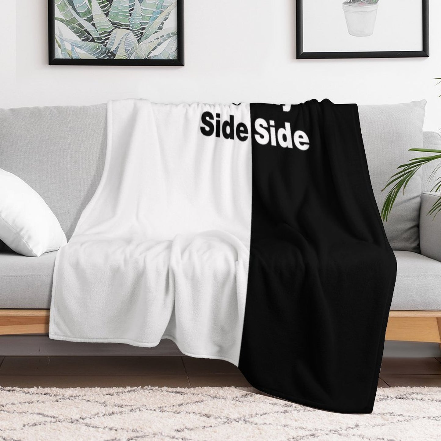Dog Side My Side Durable Throw Blanket