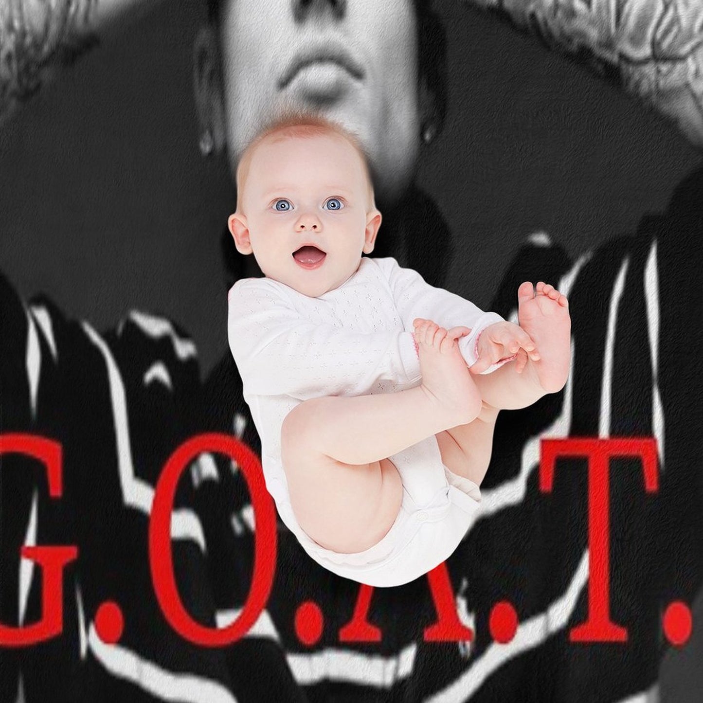 Kerser Rapper Goat Eshay Plush Throw Blanket