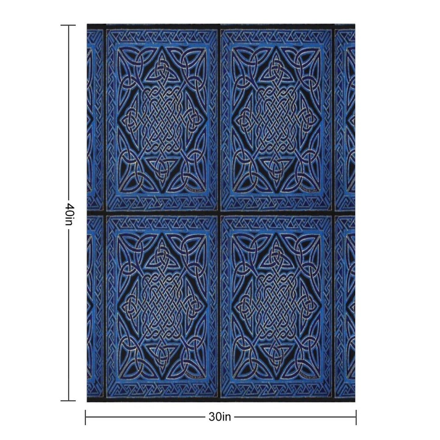 Celtic Meditation Blue All-season Throw Blanket