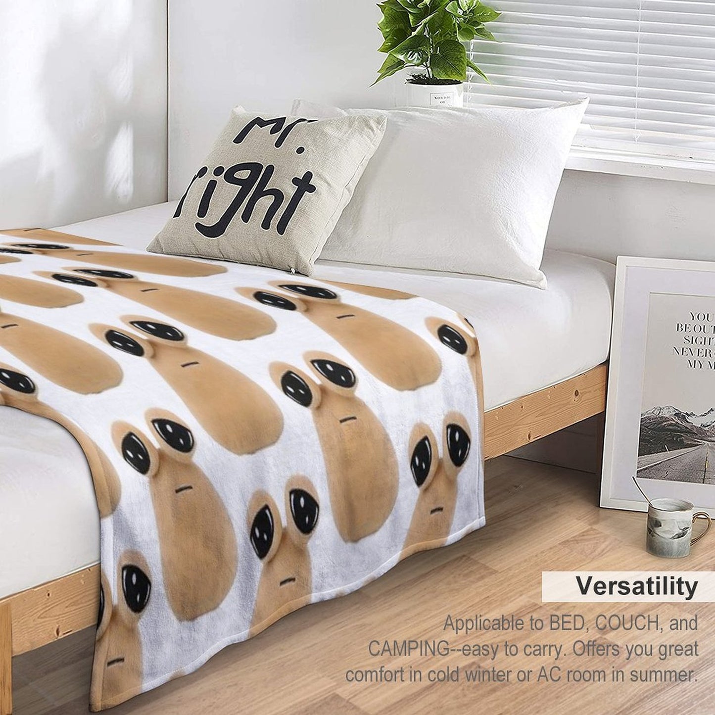 Pou Plush Lightweight Throw Blanket