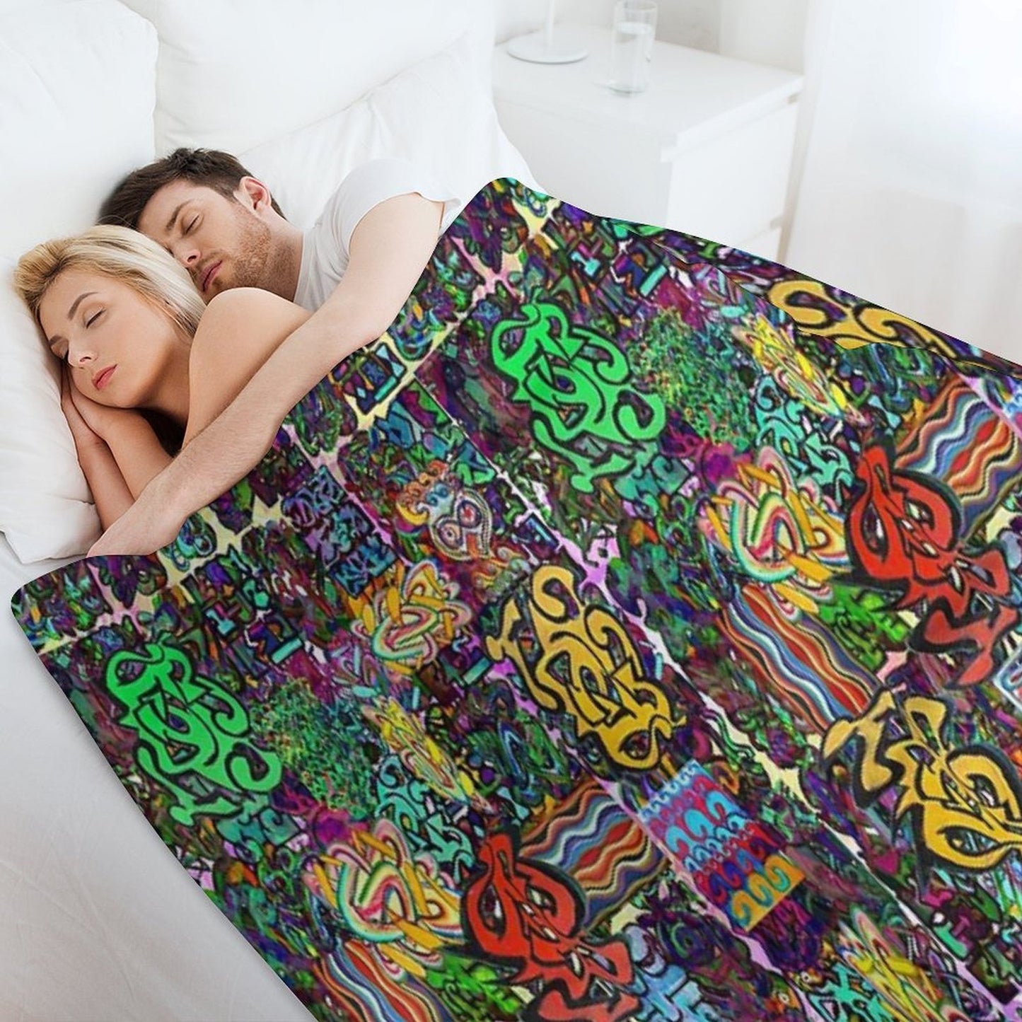 Pop Abstract Durable Throw Blanket