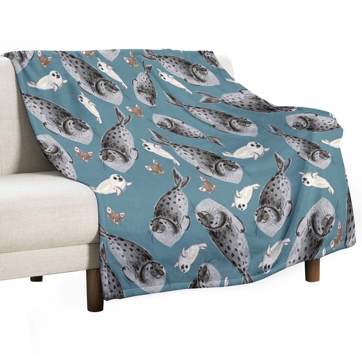 Common Seal Eco-conscious Throw Blanket
