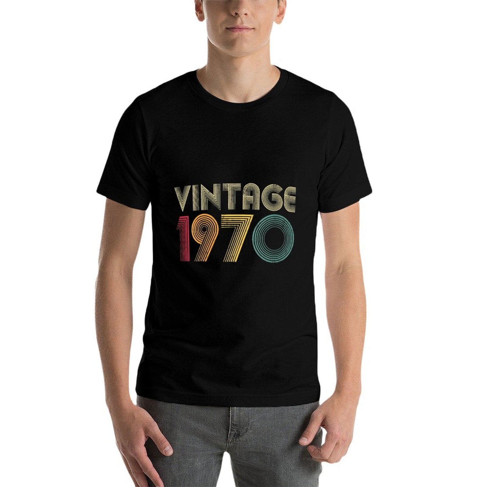Womens 1970 50th Birthday Gift Classic 50 Years Old Retro Vintage  Moisture-wicking T-Shirt
