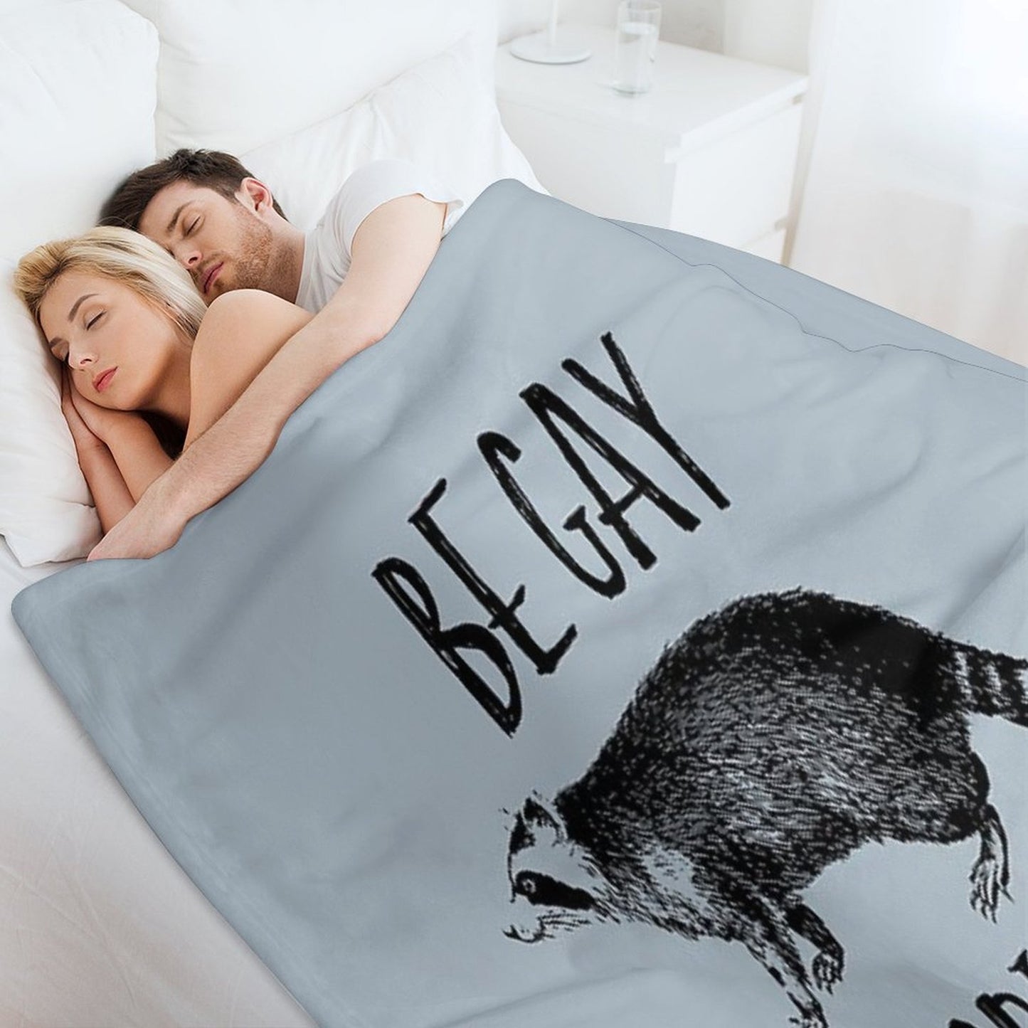 Be Gay, Do Crimes Shrink-resistant Throw Blanket