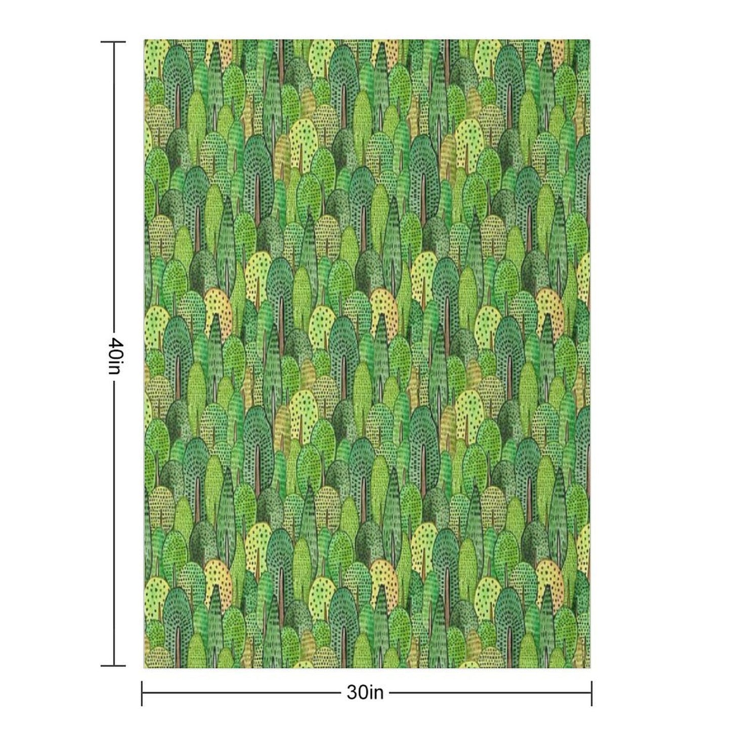 Watercolor Forest Gift-ready Throw Blanket