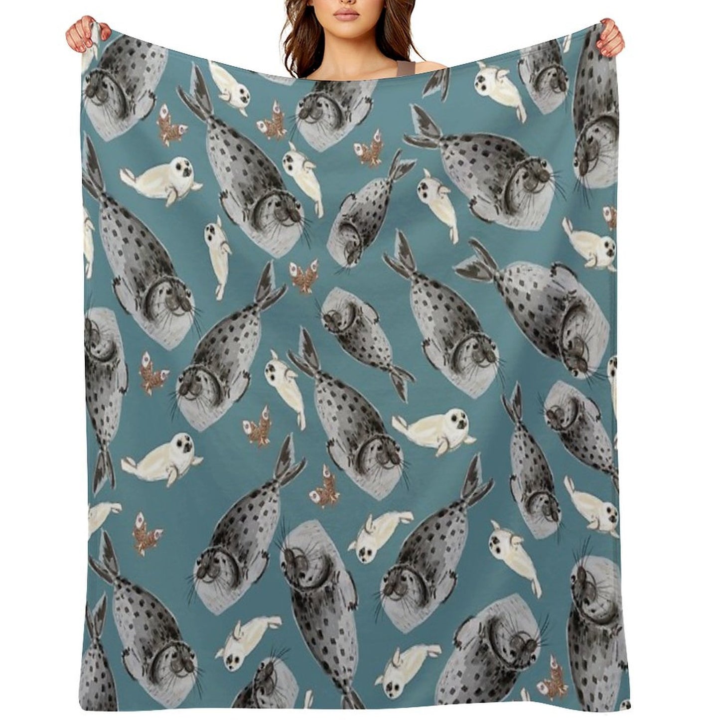 Common Seal Eco-conscious Throw Blanket