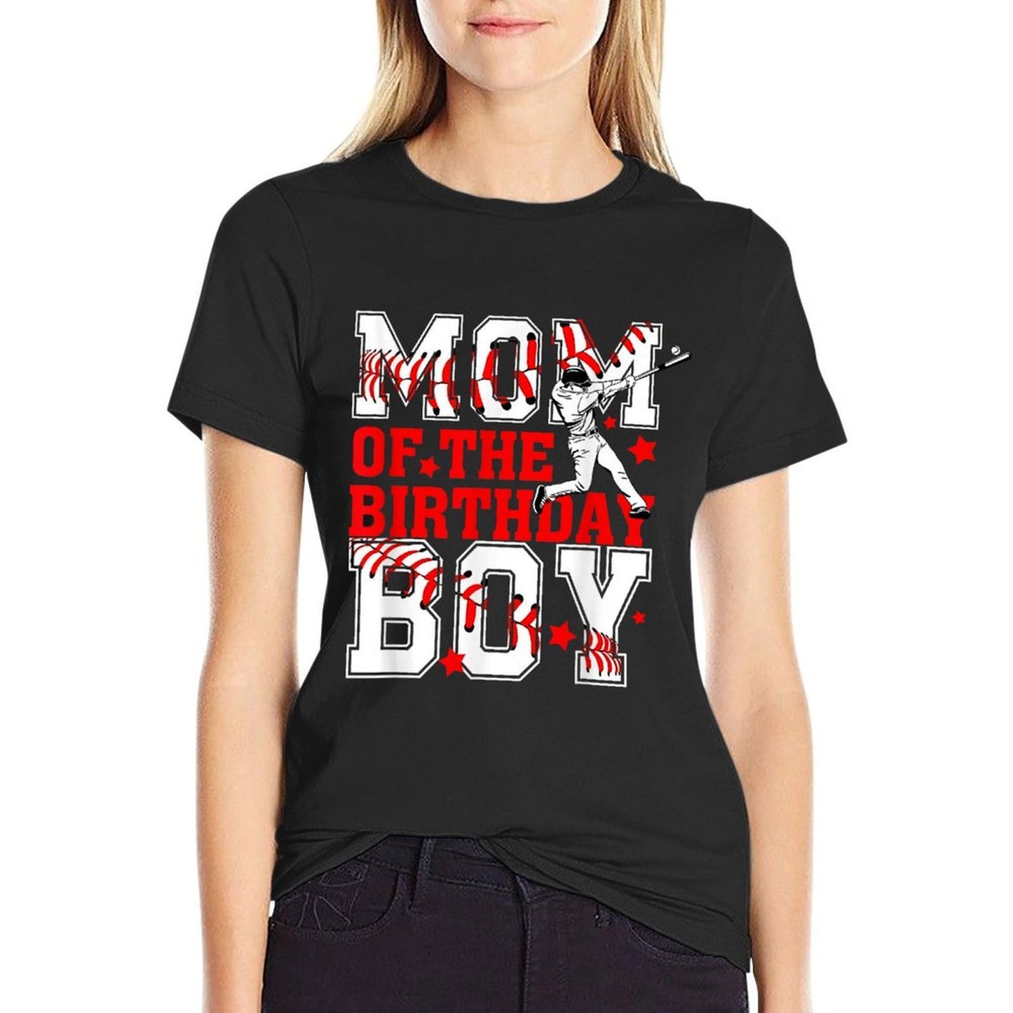 Mom And Dad Birthday Boy Son Baseball Lovers Family Matching Lightweight T-Shirt