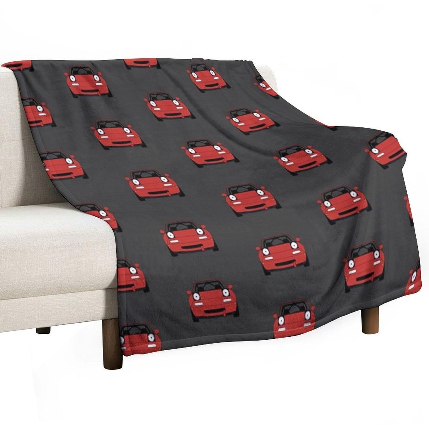 Miata Racecar Machine-washable Throw Blanket