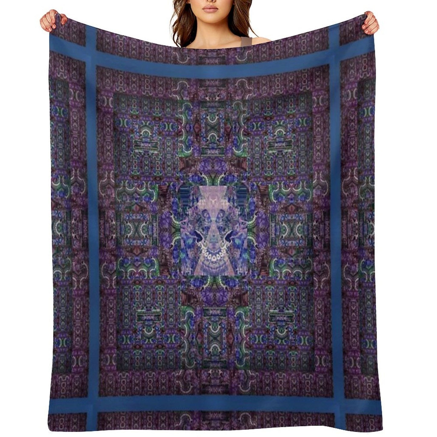 Kooky Mandala Plush Throw Blanket