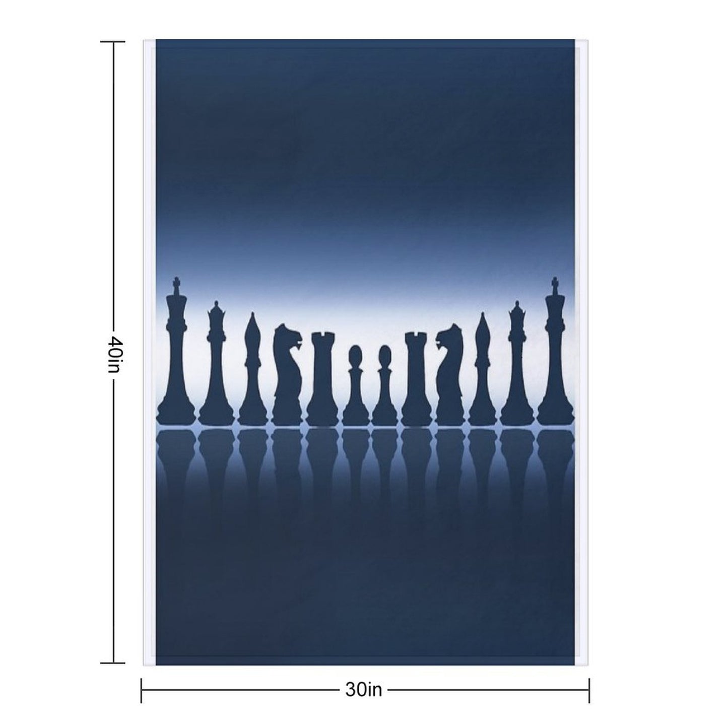 Chess Pieces Lightweight Throw Blanket