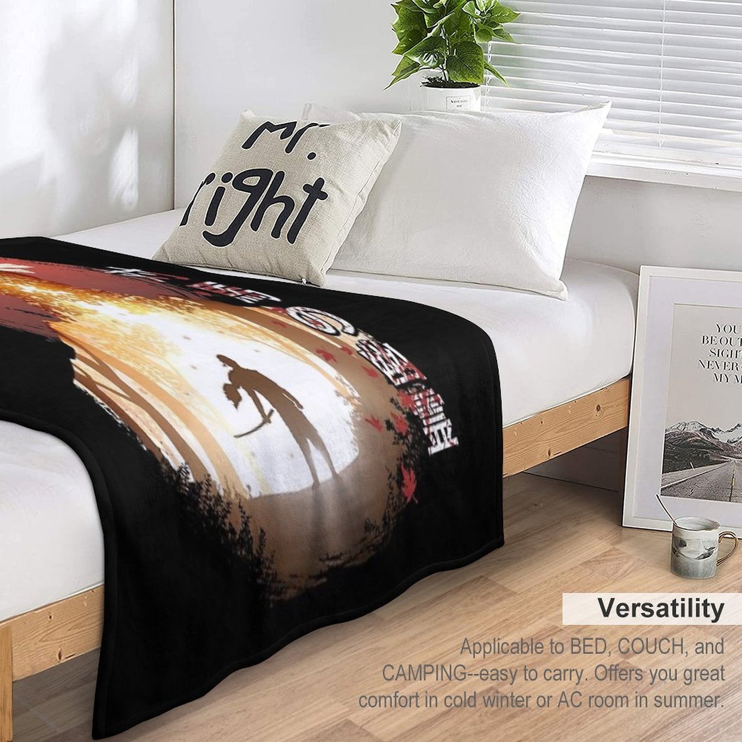 Tsushima Warrior Easy Care Throw Blanket