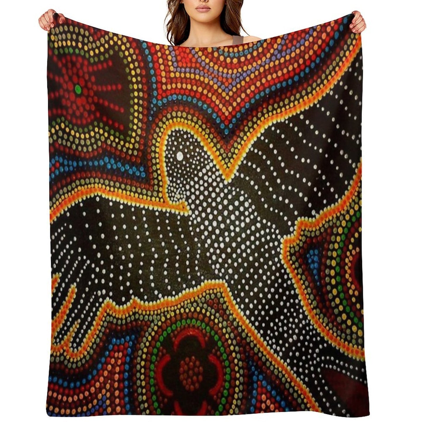 Black Cockatoo - Dreaming Versatility Throw Blanket