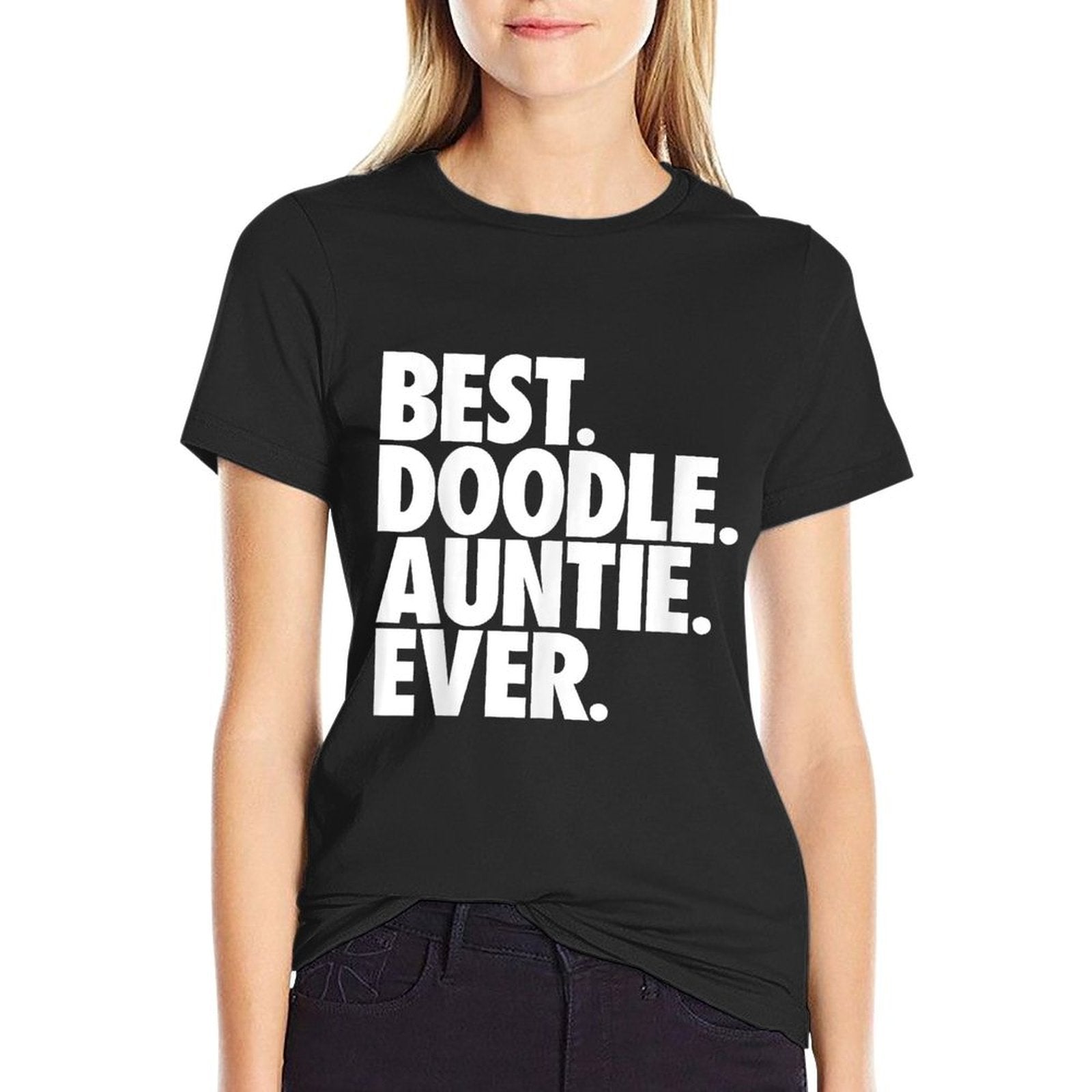 Best Doodle Auntie Ever - Goldendoodle Dog Gift Men Women Kids  High-quality Stitching T-Shirt