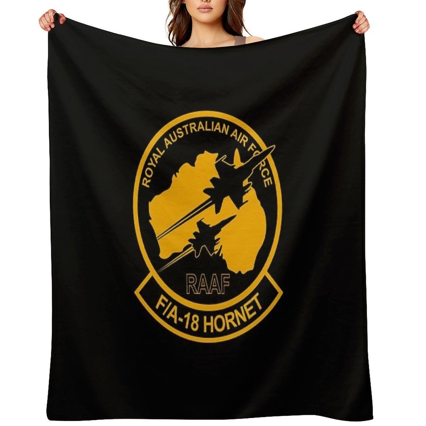 FA-18 Hornet - Royal Australian Air Force Premium Throw Blanket