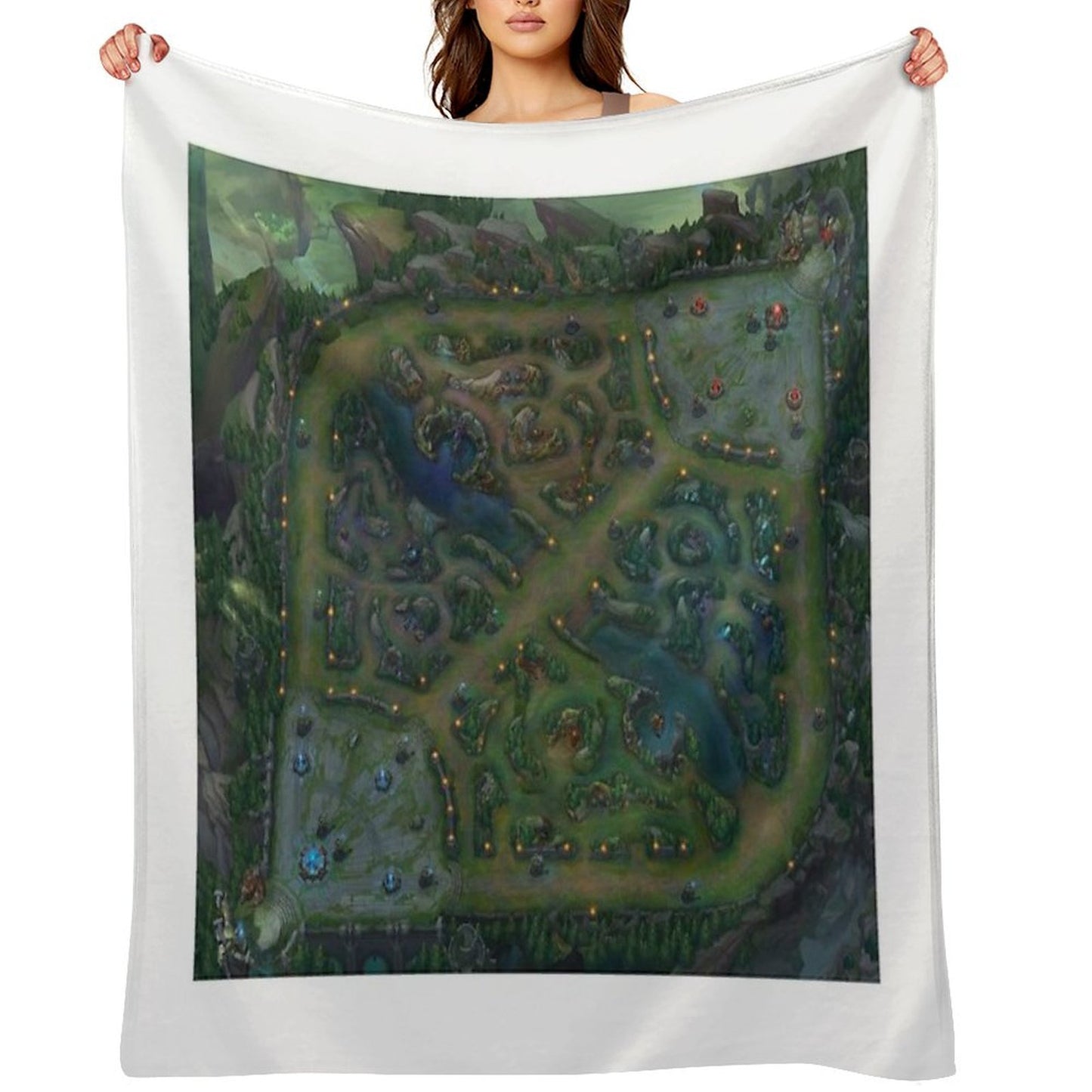 Summoners Rift Versatility Throw Blanket