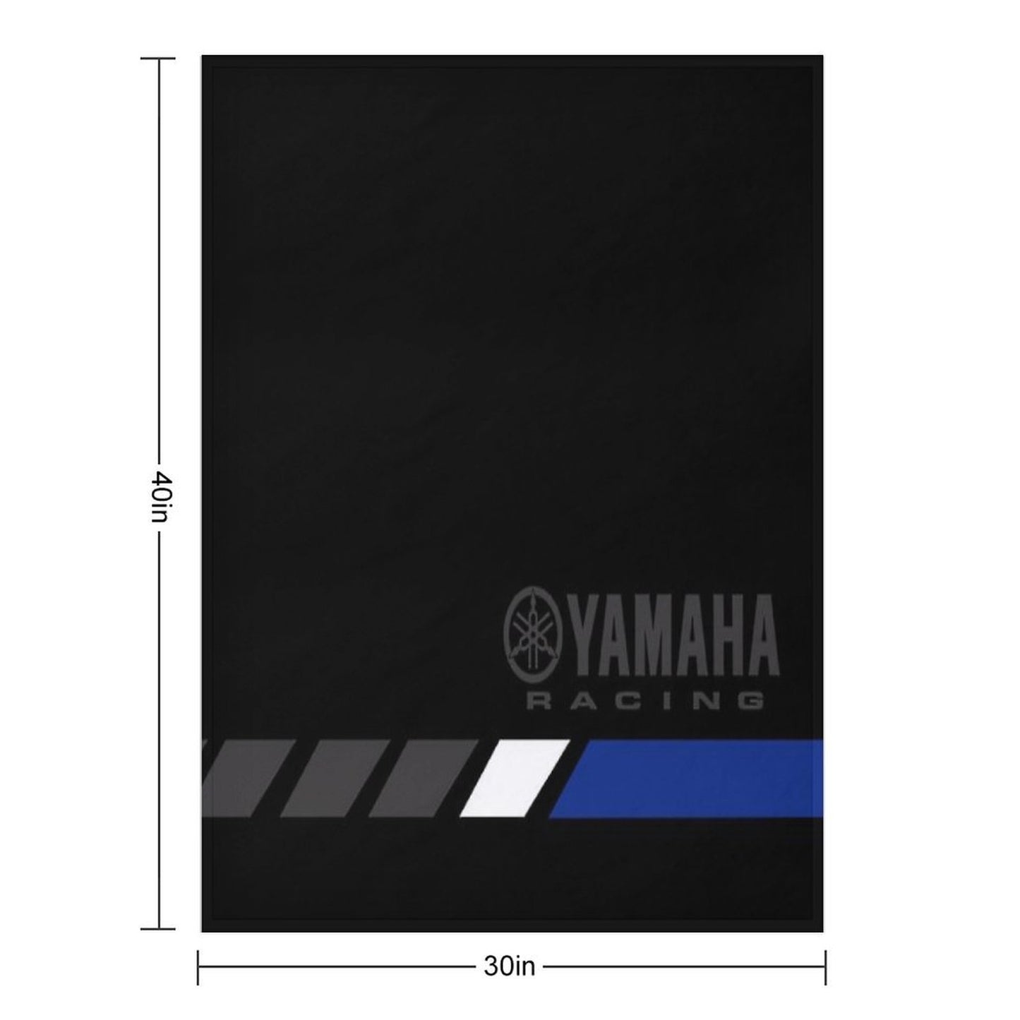 YAMAHA Blue Anti-pilling Throw Blanket