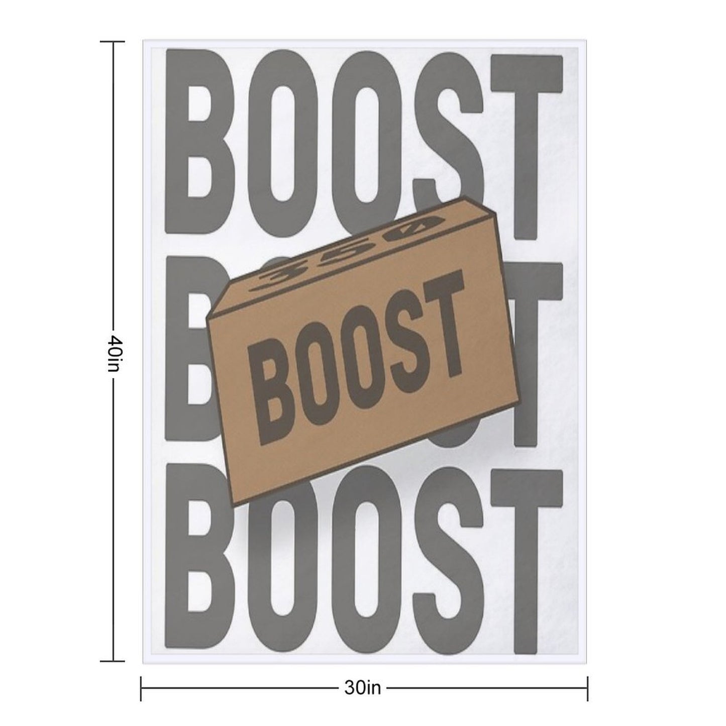 Yeezy Boost Box Easy Care Throw Blanket