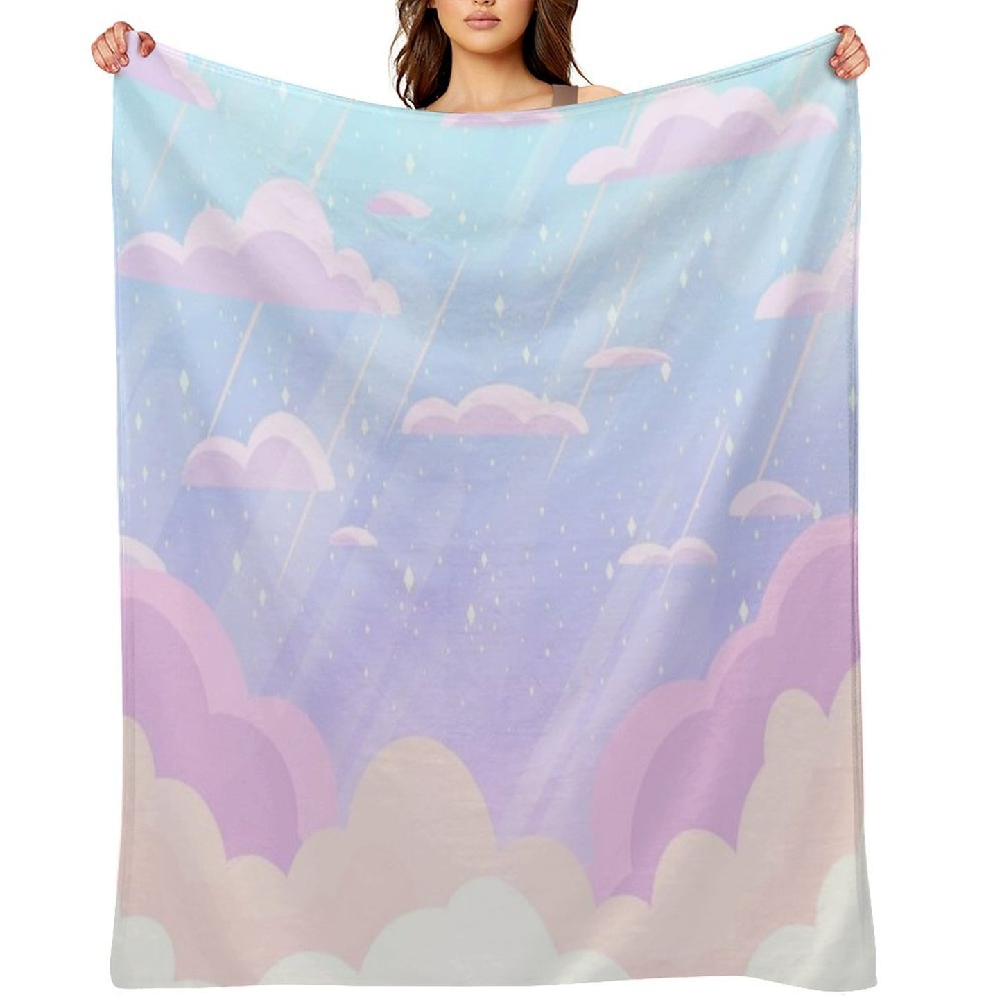 Pastel Heaven Eco-conscious Throw Blanket