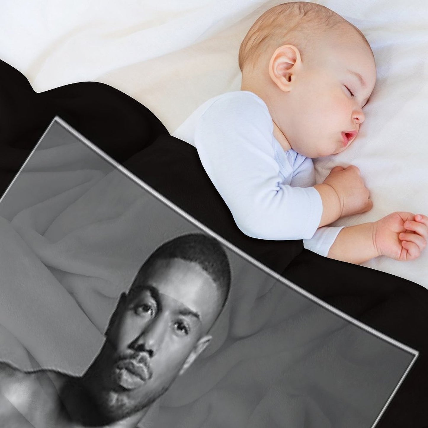 Michael B Jordan Fan Art & Merch Essential T-Shirt Gift-ready Throw Blanket