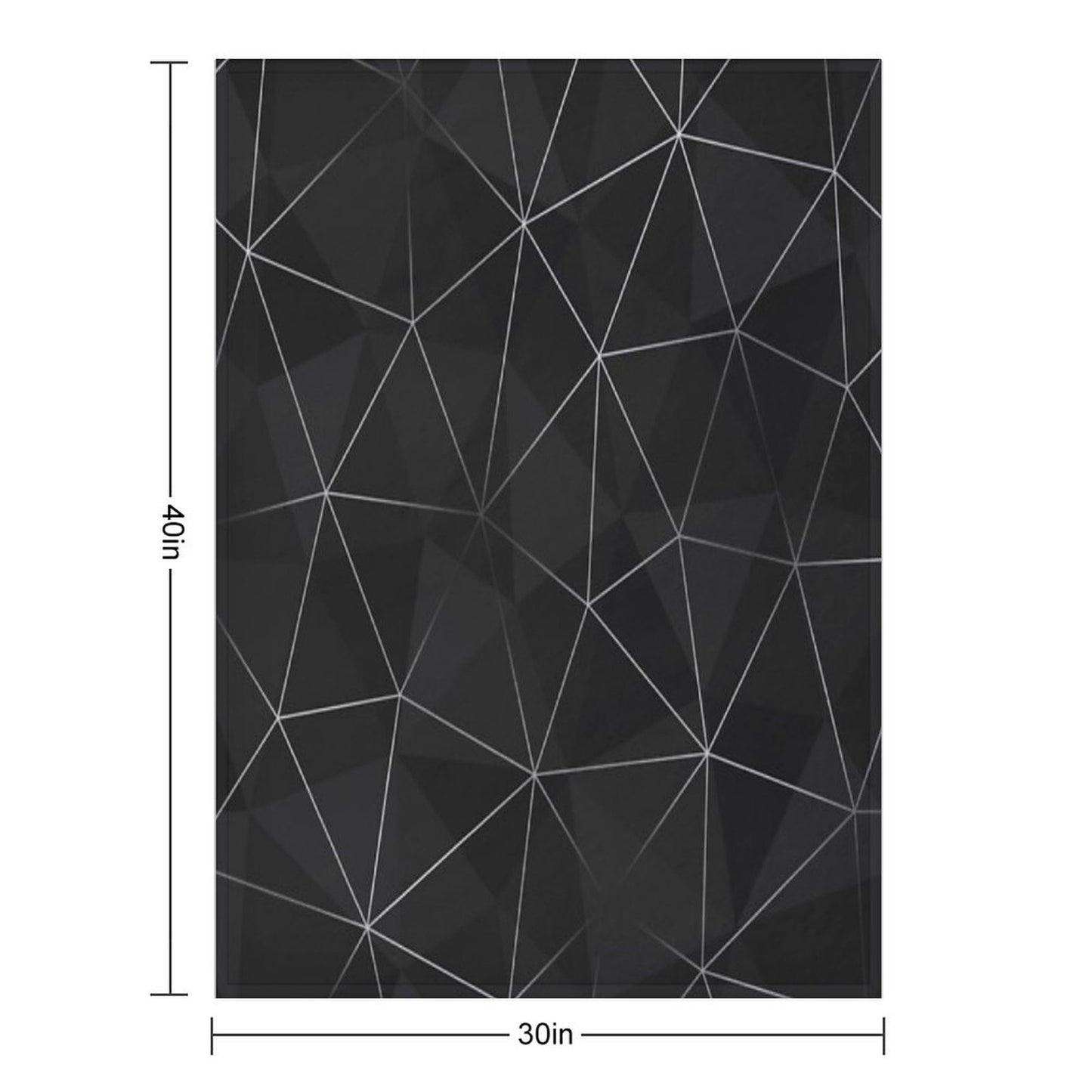 Kintsugi - Silver Mesh Comfort Throw Blanket