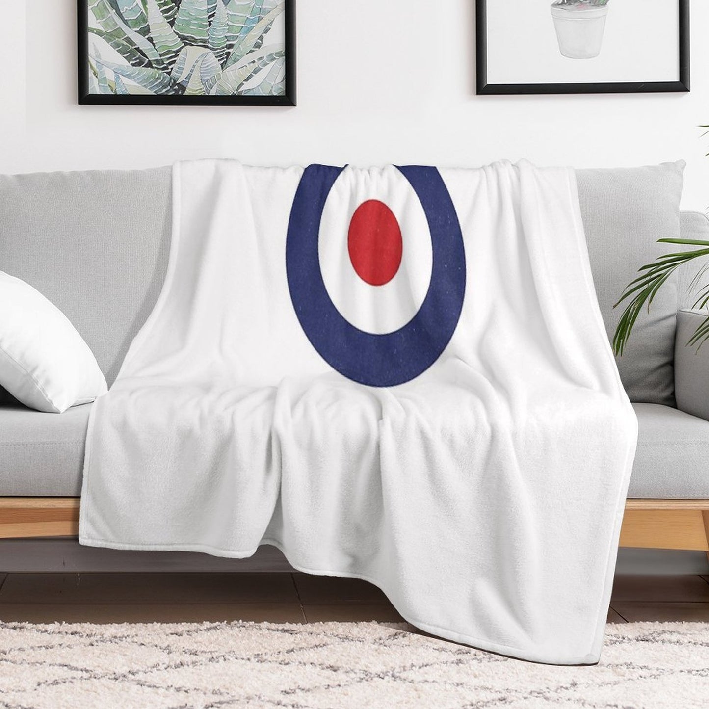 Mod 60s Pop Art Target Plush Throw Blanket