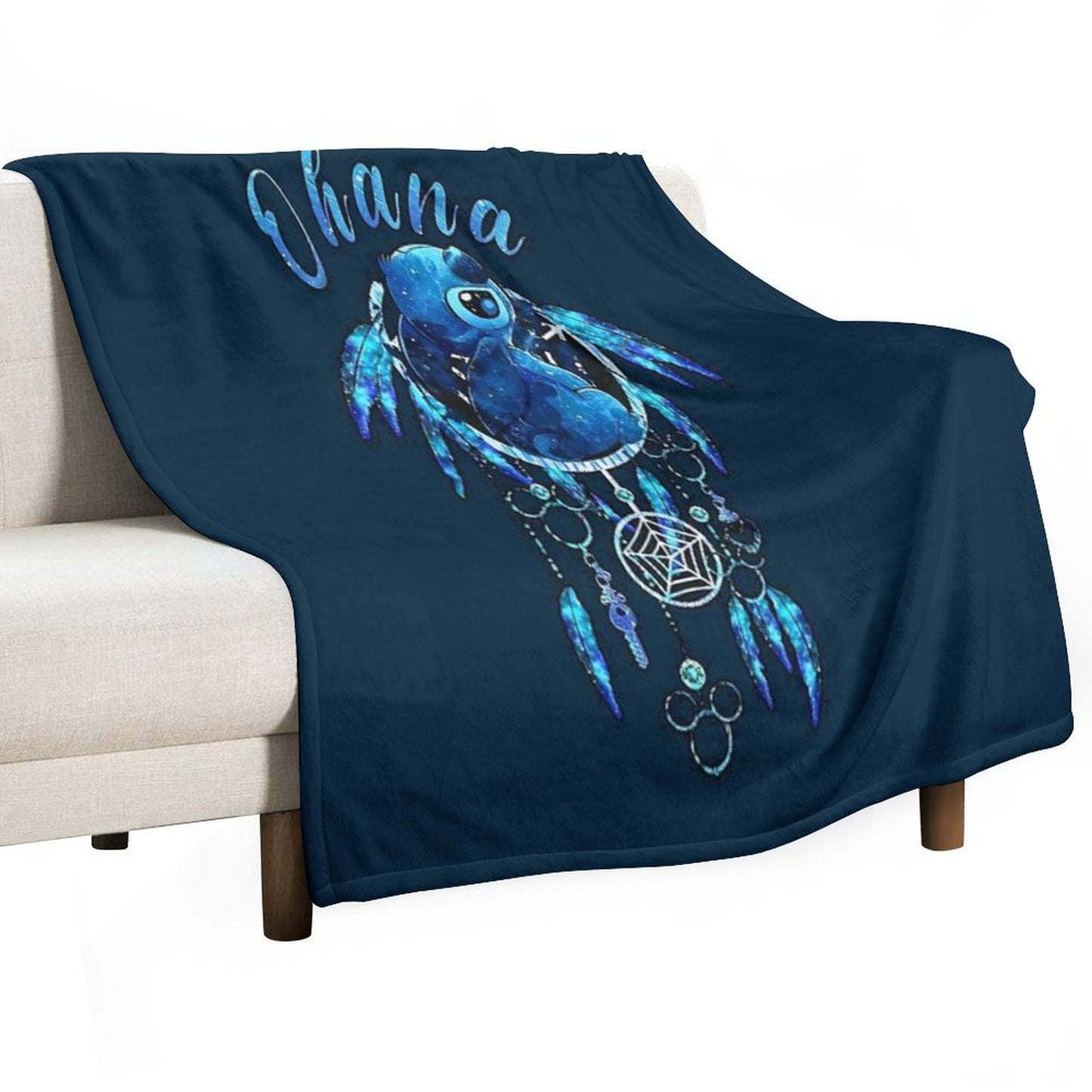 Stitch Ohana Stitch Ohana Means Family Poster All-season Throw Blanket