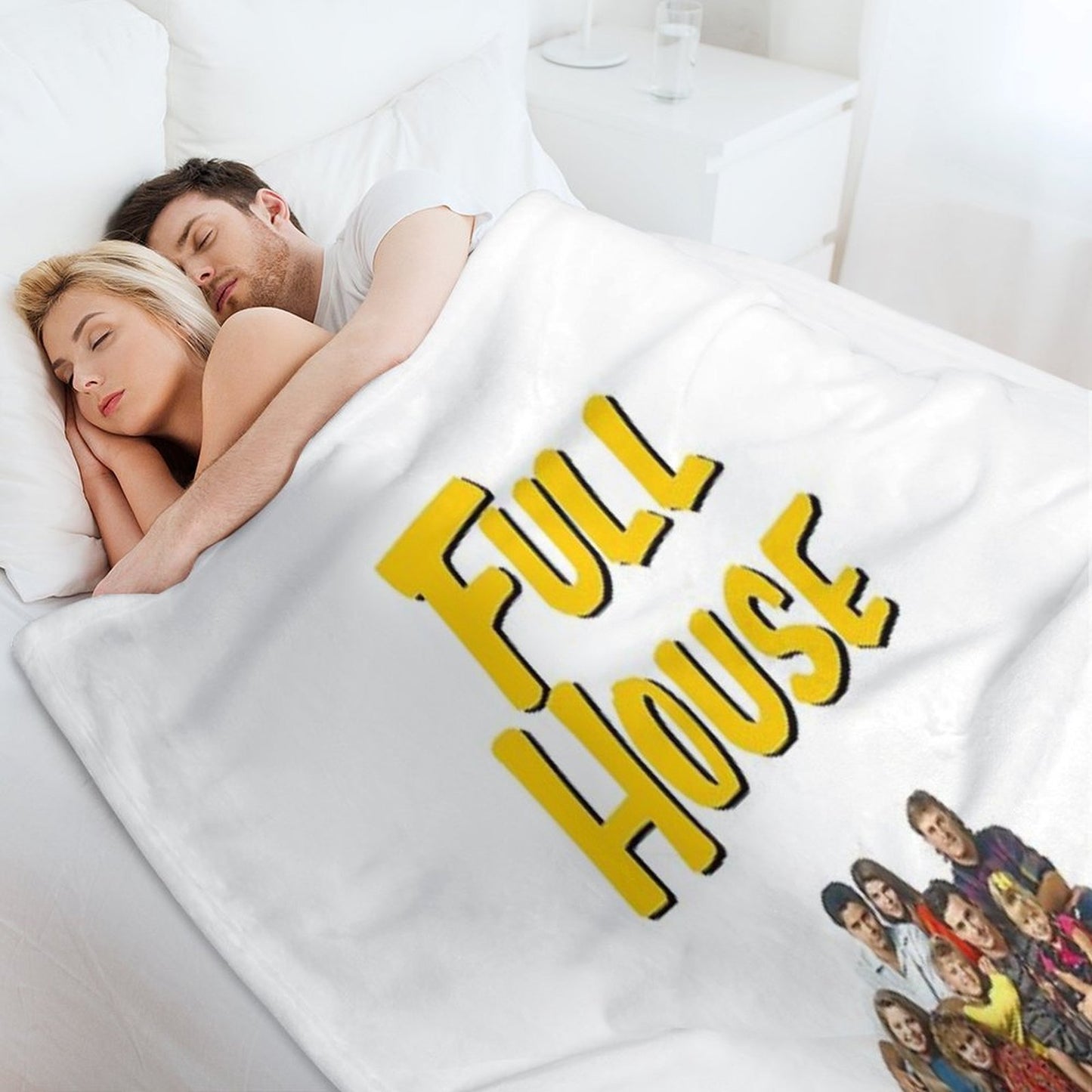 Full House (Sticker 2 Pack) Durable Throw Blanket