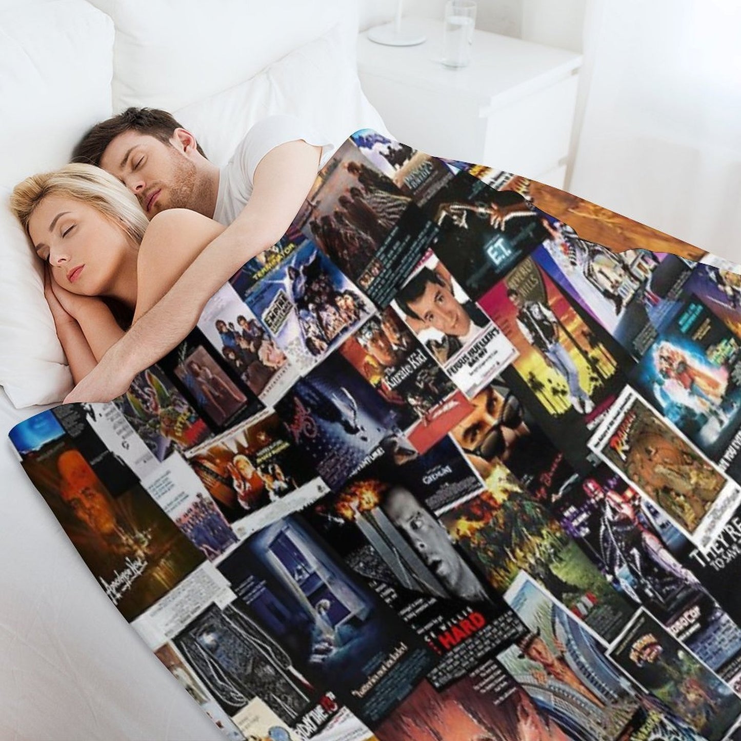 1980s Movie Posters Easy Care Throw Blanket