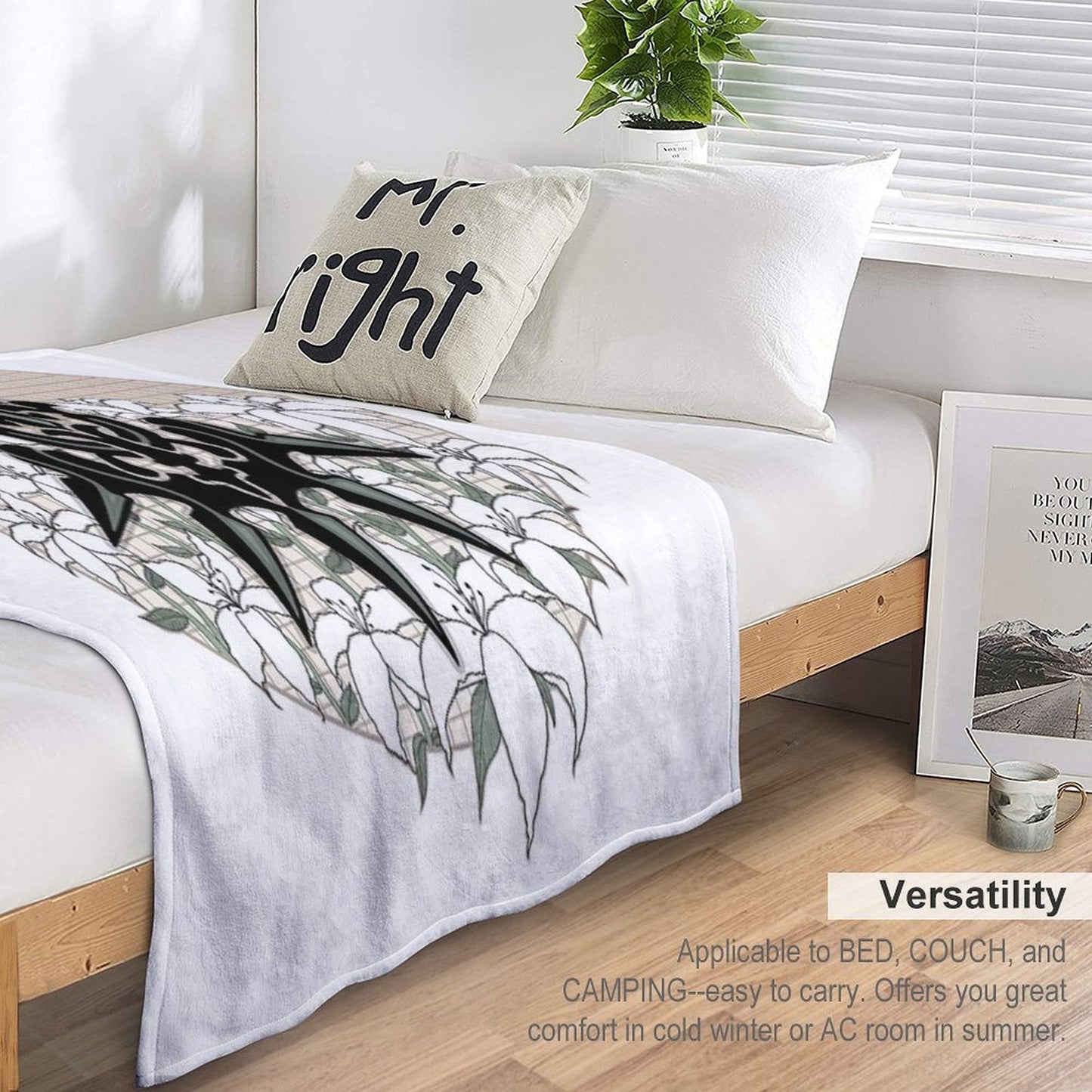 Yorha with Lunar Tears Shrink-resistant Throw Blanket
