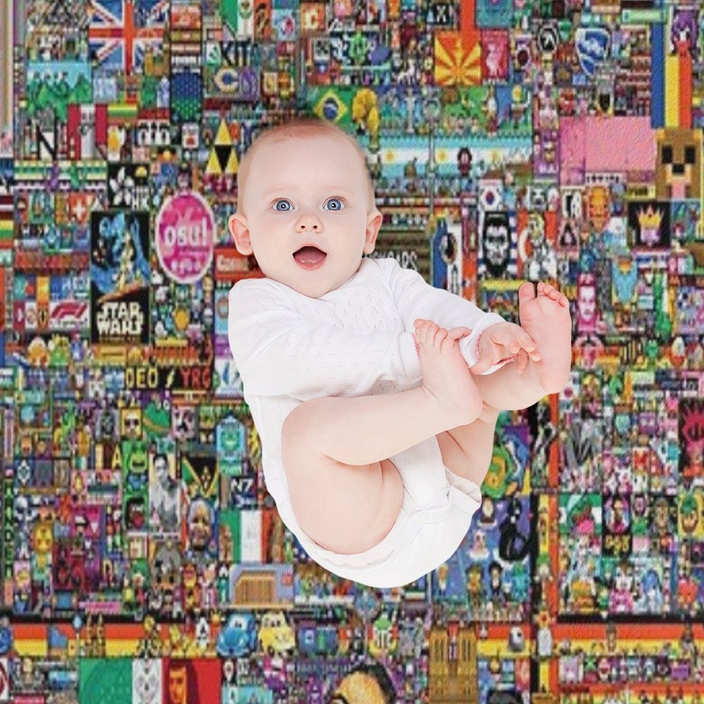 RPlace 2022 - Poster Versatility Throw Blanket