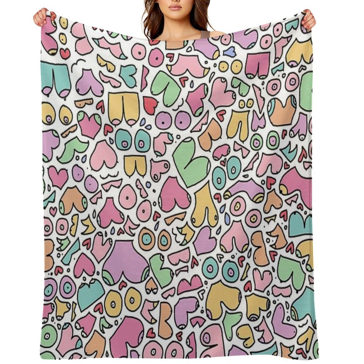 Fun Boobies Versatility Throw Blanket