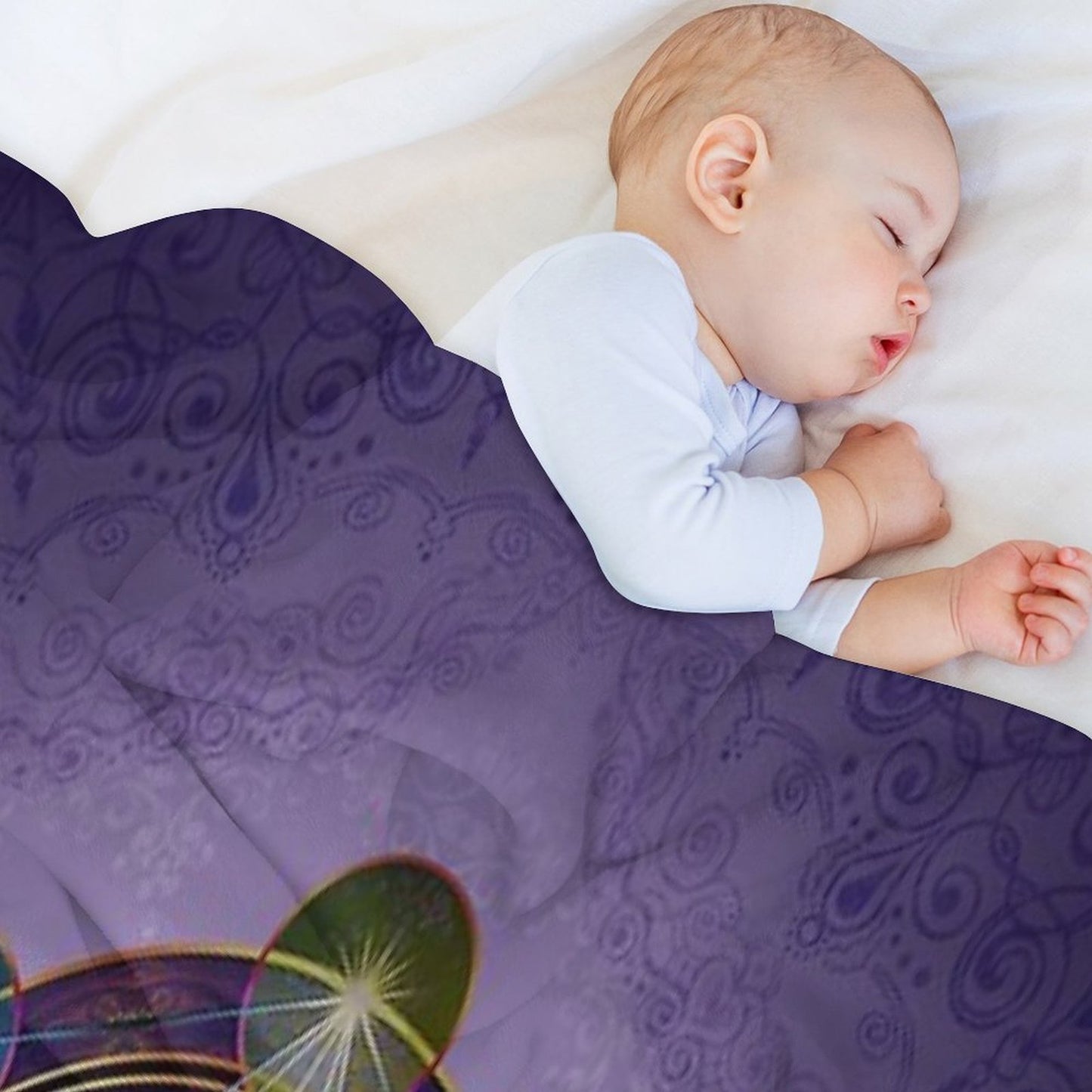 Metatron's Cube Merkabah Machine-washable Throw Blanket