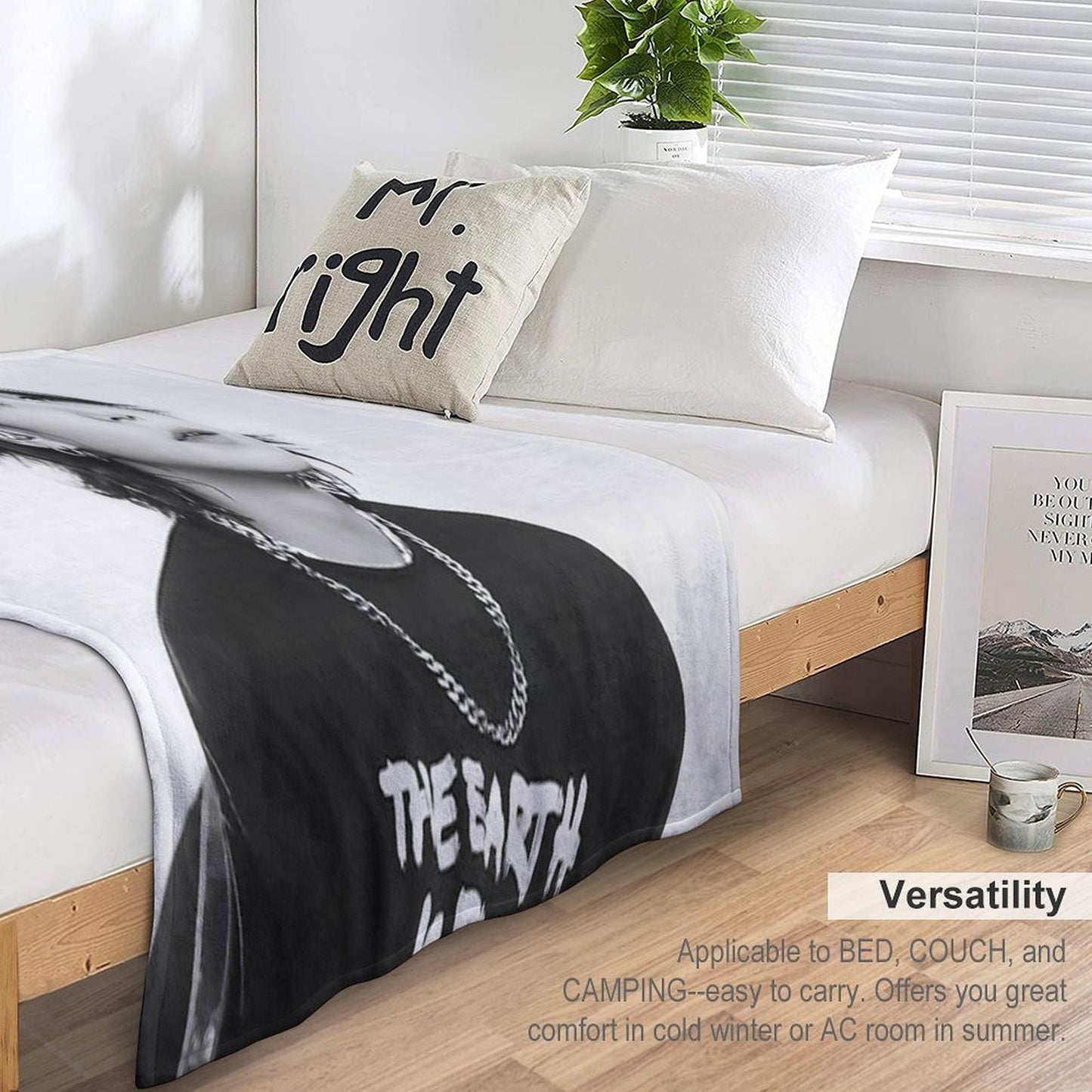 Yoongi Concert Durable Throw Blanket