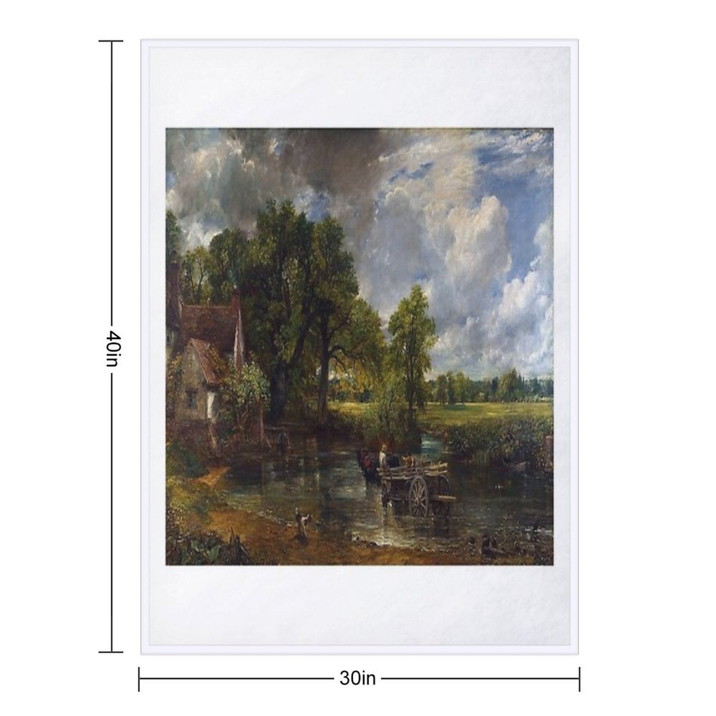 John Constable - The Hay Wain All-season Throw Blanket